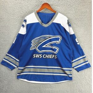 Turfer Athletic SWS Chiefs Reversible Mesh Jersey Mens M Blue White Practice Top